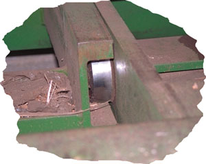 mast bearing with blanking plate