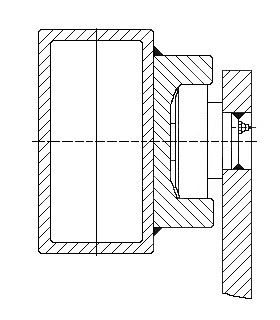 Combined Roller bearing with mounting plate