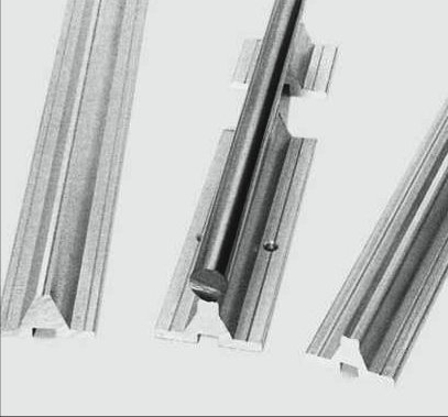 aluminium linear bearing shaft support rails WU50 WS50