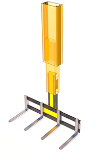 telescopic overhead lift using combinaton bearing application