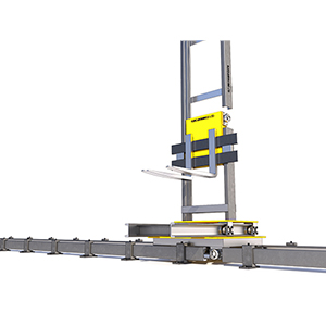 3 axis system using combined roller bearings and rails