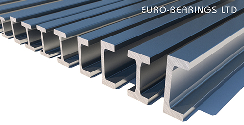 rail for combined roller bearings