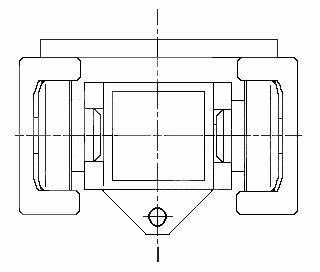 compact system using combined roller bearings