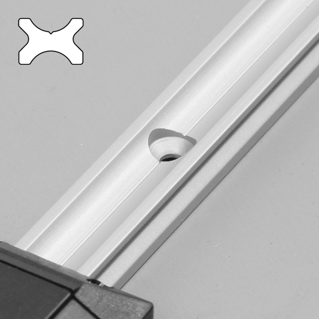 small series rails for corrosion resistant linear sliding system