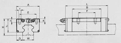 CSH carriage linear motion guidance