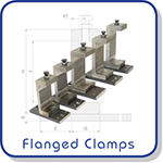 flanged clamps for CR rails