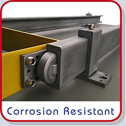 combined roller bearing with corrosion resistant coating