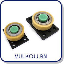 Vulkollan combined roller bearings
