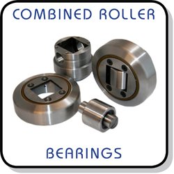 Combined roller bearings and track