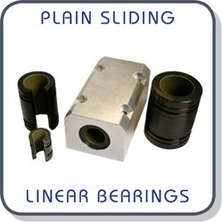 Plain (dry) sliding linear bearings