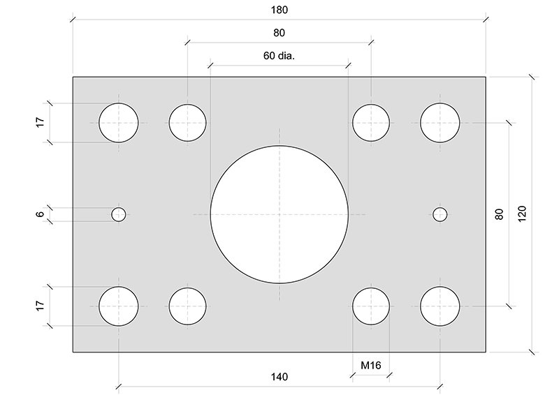 PL4 mounting plate